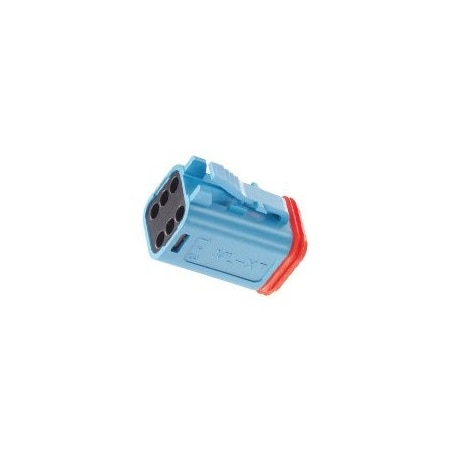 Molex Automotive Connectors Ml-Xt 6Ckt Plug Blue W/Large Seal 934454204